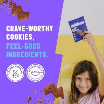 Mavericks Double Chocolate Bolt Cookies - Guilt-Free Vegan Snack, Nut-Free, 2 Boxes