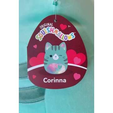Corinna Teal Tabby Cat Plush - 2023 Valentine’s Day Gift