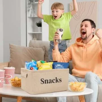 FLINKYE Snack Storage Baskets - Stylish Organizer for Home