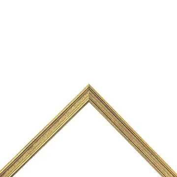Museum Collection Piccadilly Artist Vintage Picture Frames - 8x10 Gold - Single Frame for 1/2" Canvas, Paper and Panels, Museum Quality Wooden Antique Frame, Does not Include Glass or Backing