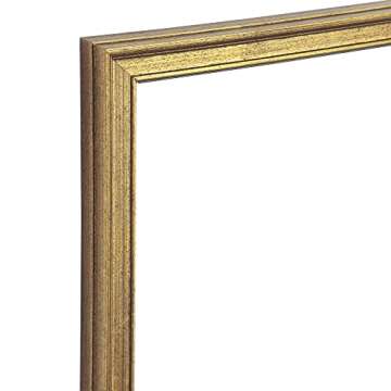 Museum Collection Piccadilly Artist Vintage Picture Frames - 8x10 Gold - Single Frame for 1/2" Canvas, Paper and Panels, Museum Quality Wooden Antique Frame, Does not Include Glass or Backing