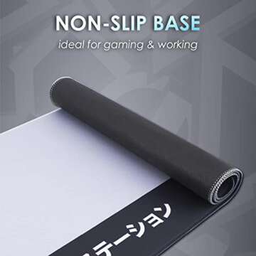 PlayStation Heritage Desk Mat - Officially Licensed Sony Keyboard and Mouse Mat for Office, Non-Slip Wipe Clean Large Mouse Pad for Gaming Set Up | Paladone