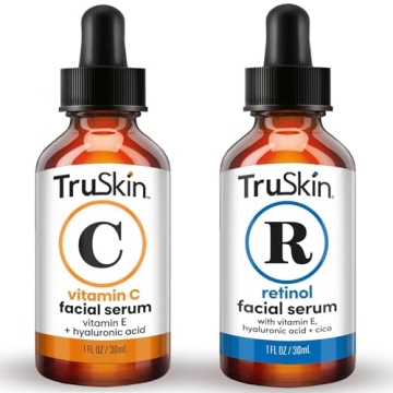 TruSkin Face Serum Duo – Retinol Serum and Vitamin C Serum for Anti Aging
