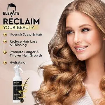 Elevate Rice Water Hair Growth Spray for Thicker Softer Hair