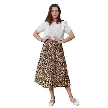 CHARTOU Women’s Chic Elastic High Waisted Skirt