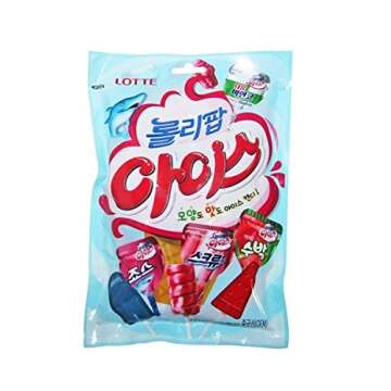 Lotte Lollipop Ice Candy (15 pcs) Real Ice Cream Favor Candy
