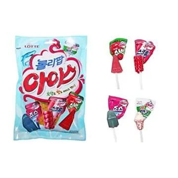 Lotte Lollipop Ice Candy (15 pcs) Real Ice Cream Favor Candy