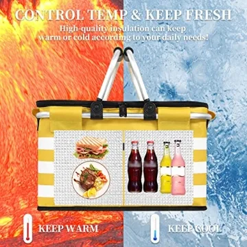 KEFOMOL Insulated Leak-Proof Cooler Bag for Picnics