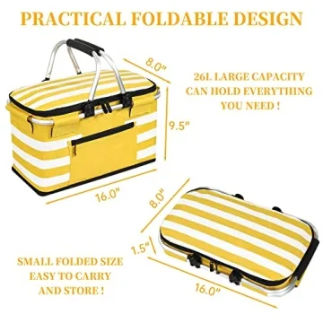 KEFOMOL Insulated Leak-Proof Cooler Bag for Picnics