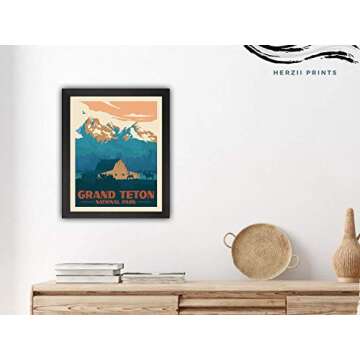 HerZii Vintage National Park Poster Set - 4 Prints