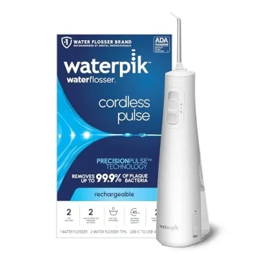 Waterpik Cordless Pulse Rechargeable Portable Water Flosser for Teeth, Gums, Braces Care and Travel ...