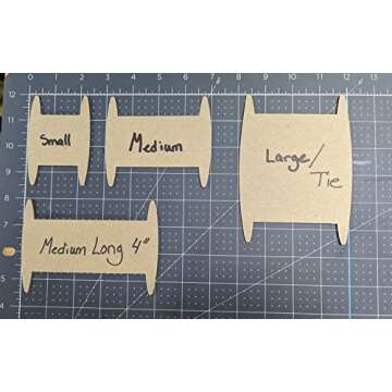 Ribbon Storage Ribbon Spools (50 spools) - The Original Craft Organizer-Wrapping Paper Storage-Bin-Storage Cabinet Organization-Twine Storage Wrapping GiveThanks with a Ribbon Card (Small)