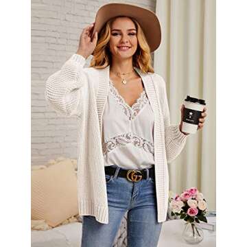 Boho Love Heart Pattern Cardigan for Stylish Women