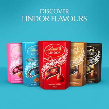 NEW: Lindt Lindor Milk Chocolate Salted Caramel Chocolate Gift Box, 200 g