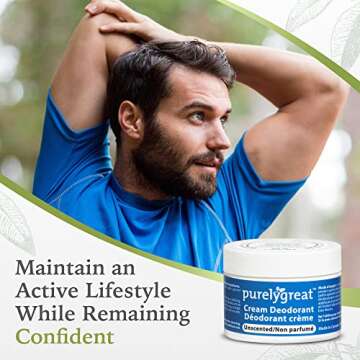 Purelygreat Aluminum-Free Cream Deodorant for Lasting Freshness