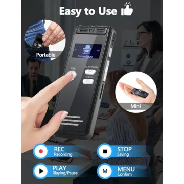64GB Voice Activated Recorder with Dual MIC