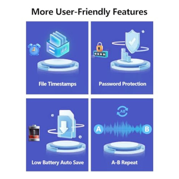 64GB Voice Activated Recorder with Dual MIC