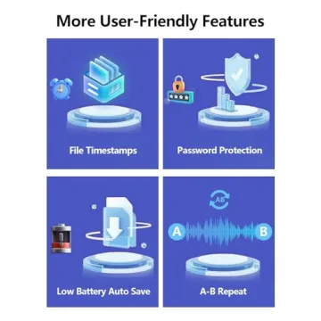 64GB Voice Activated Recorder with Dual MIC