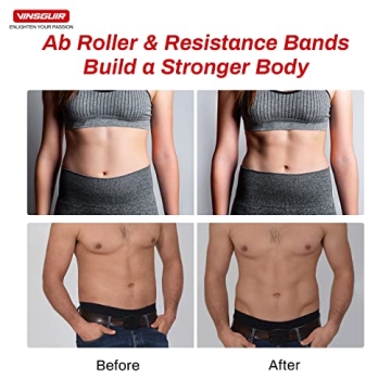 Vinsguir Ab Roller Wheel Kit for Core Strength and Fitness