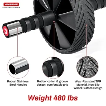 Vinsguir Ab Roller Wheel Kit for Core Strength and Fitness