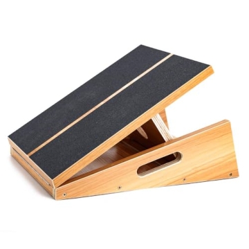 StrongTek Adjustable Wooden Slant Board for Stretching