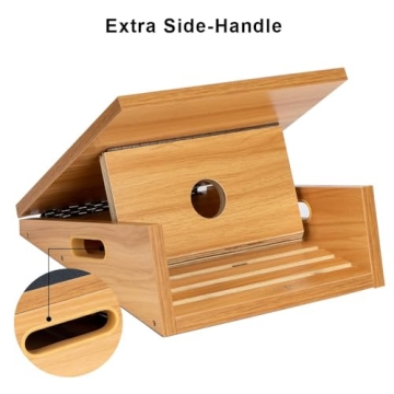 StrongTek Adjustable Wooden Slant Board for Stretching