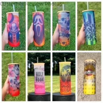 Mezchi Sublimation Glass Cups Set - 17 OZ Tumblers