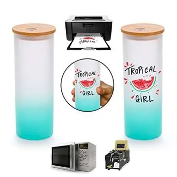 Mezchi Sublimation Glass Cups Set - 17 OZ Tumblers