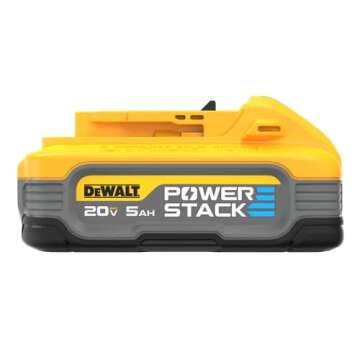 DEWALT 20V MAX XR POWERSTACK 5 Ah Lithium Ion Battery, 2-Pack (DCBP520-2)