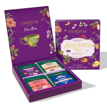 VAHDAM Assorted Christmas Tea Gift Set - 24 Unique Flavors