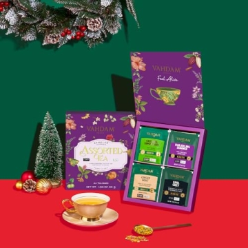 Assorted Christmas Tea Gift Set with 24 Flavors