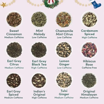 Assorted Christmas Tea Gift Set with 24 Flavors