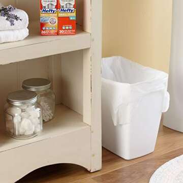 Hefty Trash Bags/Garbage Bags, Flap Tie, Tropical Paradise Scent, Small 4 Gallon, 26 Count