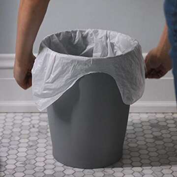 Hefty Trash Bags/Garbage Bags, Flap Tie, Tropical Paradise Scent, Small 4 Gallon, 26 Count