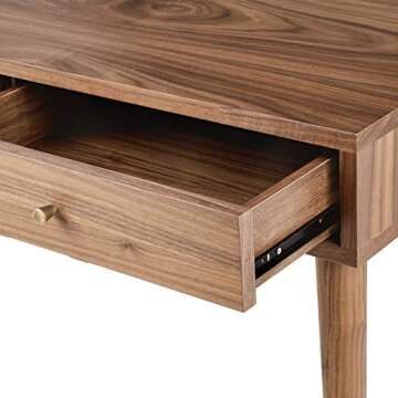 Amazon Brand – Rivet Classic Desk, 37.4"W, Walnut