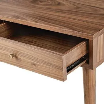 Amazon Brand – Rivet Classic Desk, 37.4"W, Walnut