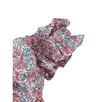 Floral Ruffle Cami and Wrap Skirt Set for Women