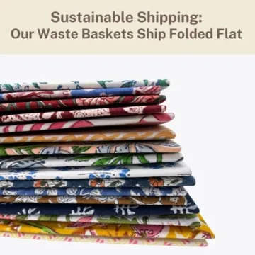 Fern Trail Decorative Waste Basket for Eco Friendly Homes