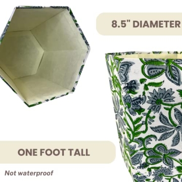 Fern Trail Decorative Waste Basket for Eco Friendly Homes