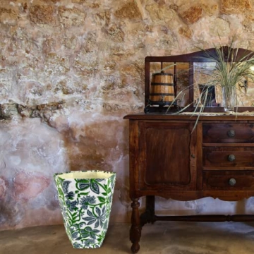 Fern Trail Decorative Waste Basket for Eco Friendly Homes