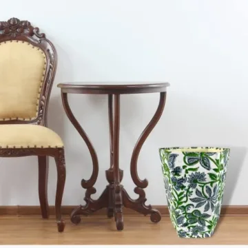 Fern Trail Decorative Waste Basket for Eco Friendly Homes