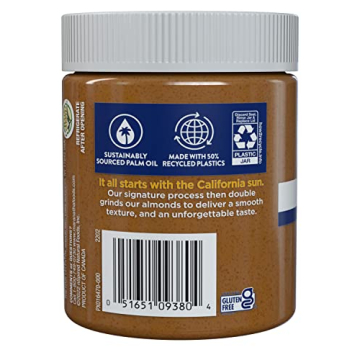 MaraNatha Natural Almond Butter 12 Ounce, No Sugar Added