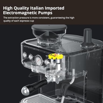 Acekool Espresso Machine with Milk Frother and 77 oz Tank