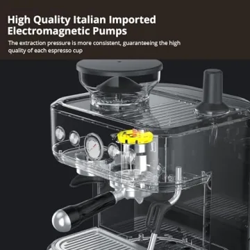 Acekool Espresso Machine with Milk Frother and 77 oz Tank