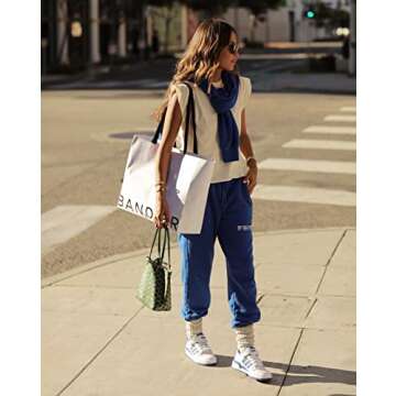 Sincerely Jules Women’s Slim Fit Sweatpant – Winter Blue Comfort