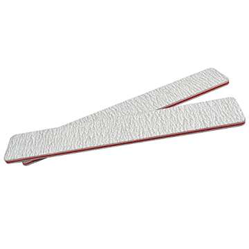 Karlash Professional Double Sided Emery Board Jumbo Zebra Nail File 80/80 10pcs