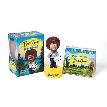 Bob Ross Bobblehead: With Sound - A Happy Little Gift!