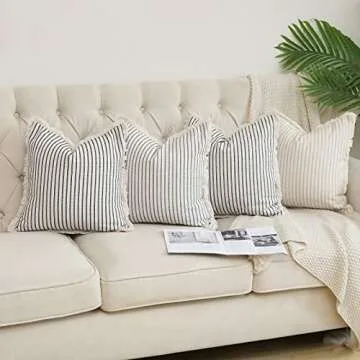 Hckot Stylish Throw Pillow Covers 24x24 - Set of 2