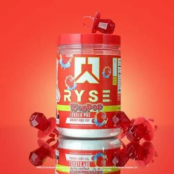 Ryse Loaded Pre Workout Powder Supplement for Men & Women | Pumps, Energy, Focus | Beta Alanine + Citrulline | 390mg Caffeine | 30 Servings (Cherry Ring Pop)