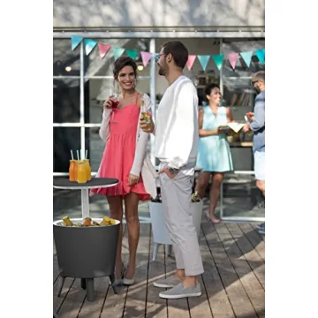 Keter Modern Cool Bar Patio Table with Hidden Cooler